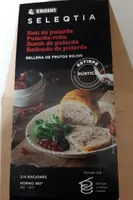 Roti de pularda rellena de frutos rojos