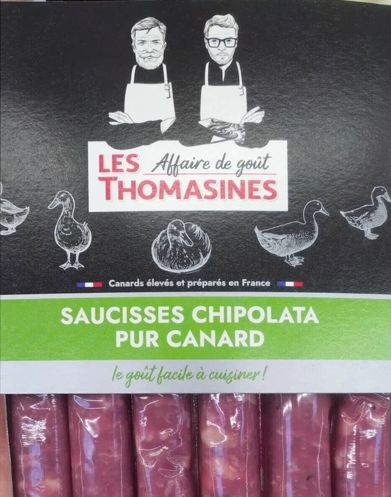 Saucisses chipolata pur canard