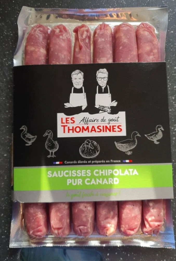 Saucisses pur canard façon chipolata