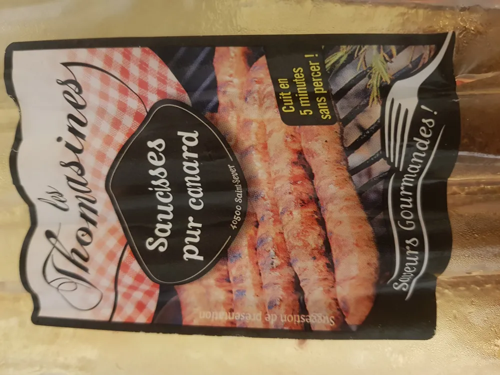 Saucisses pur Canard
