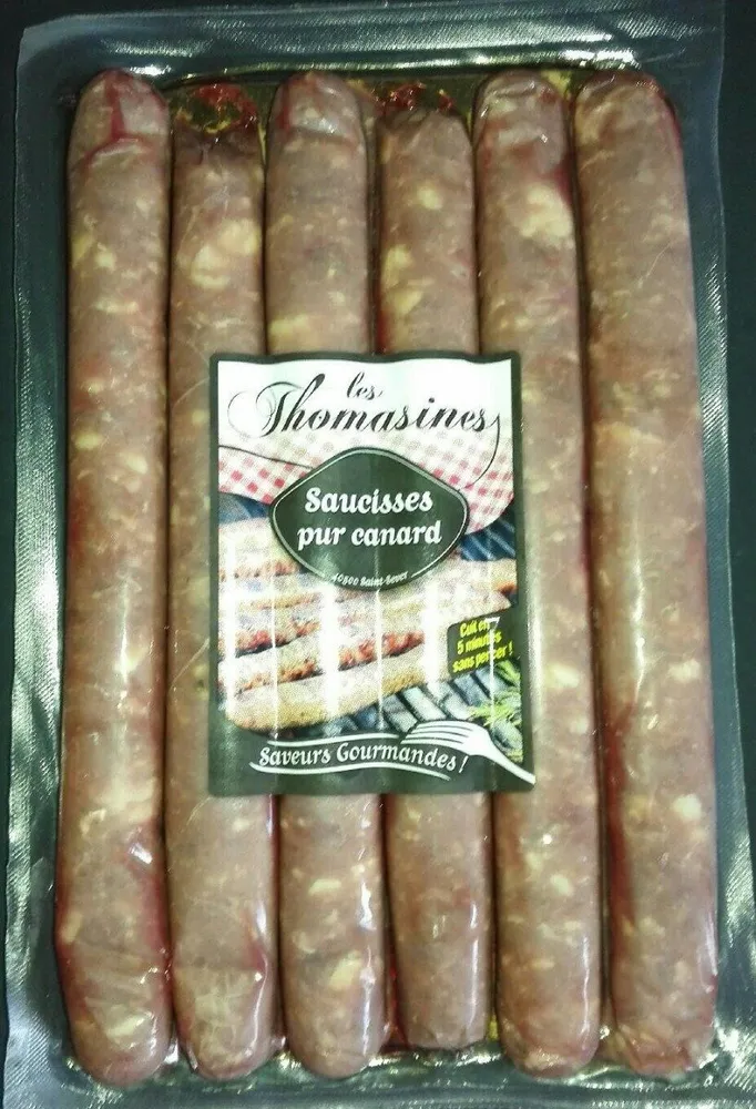 Saucisses pur canard