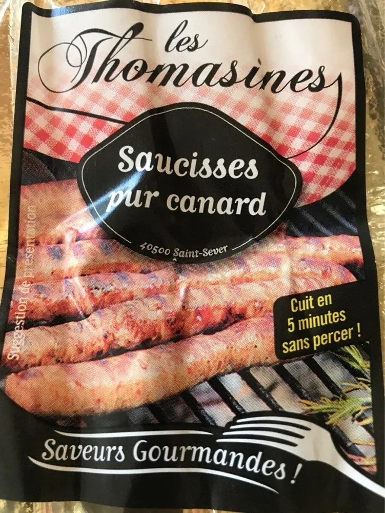 Saucisses pur canard