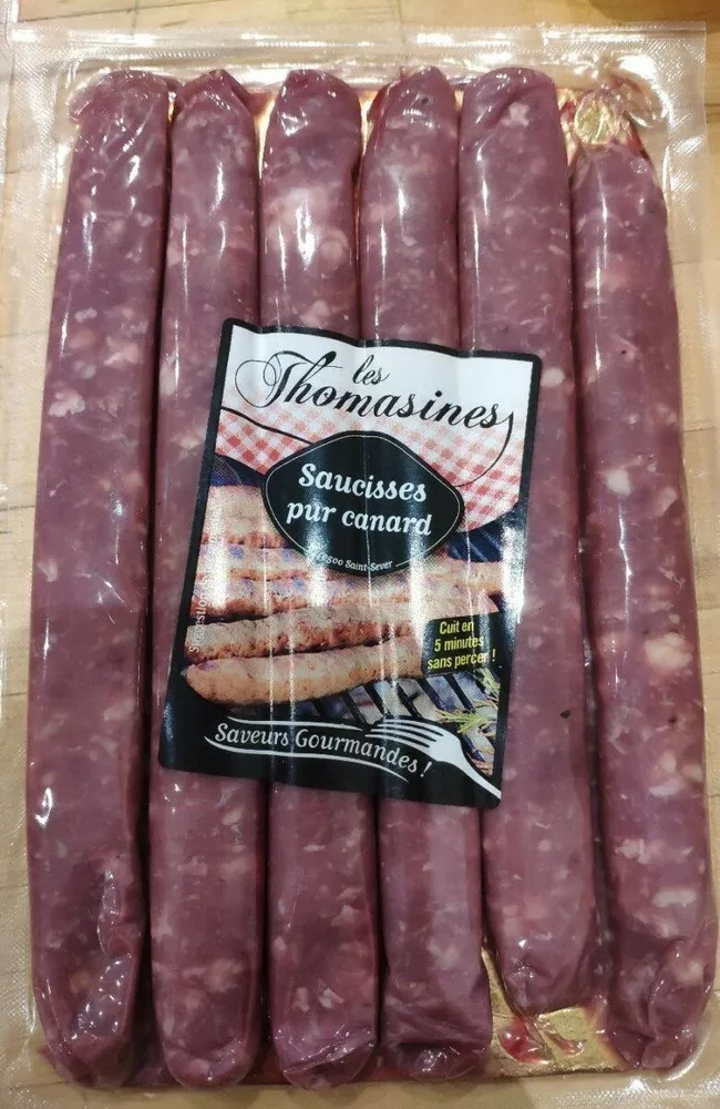 Saucisses pur canard