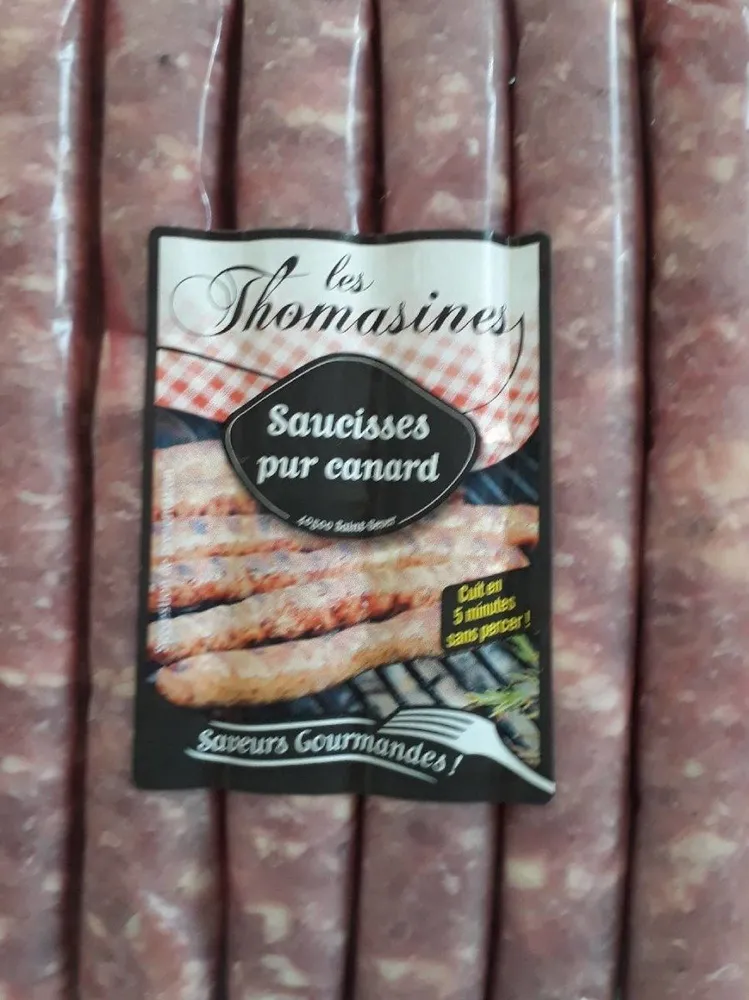 Saucisses pur canard