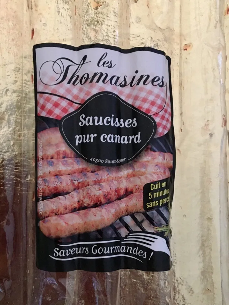 Saucisses pur canard