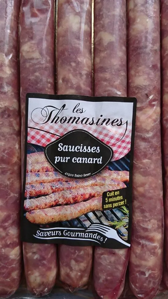 Saucisses pur canard
