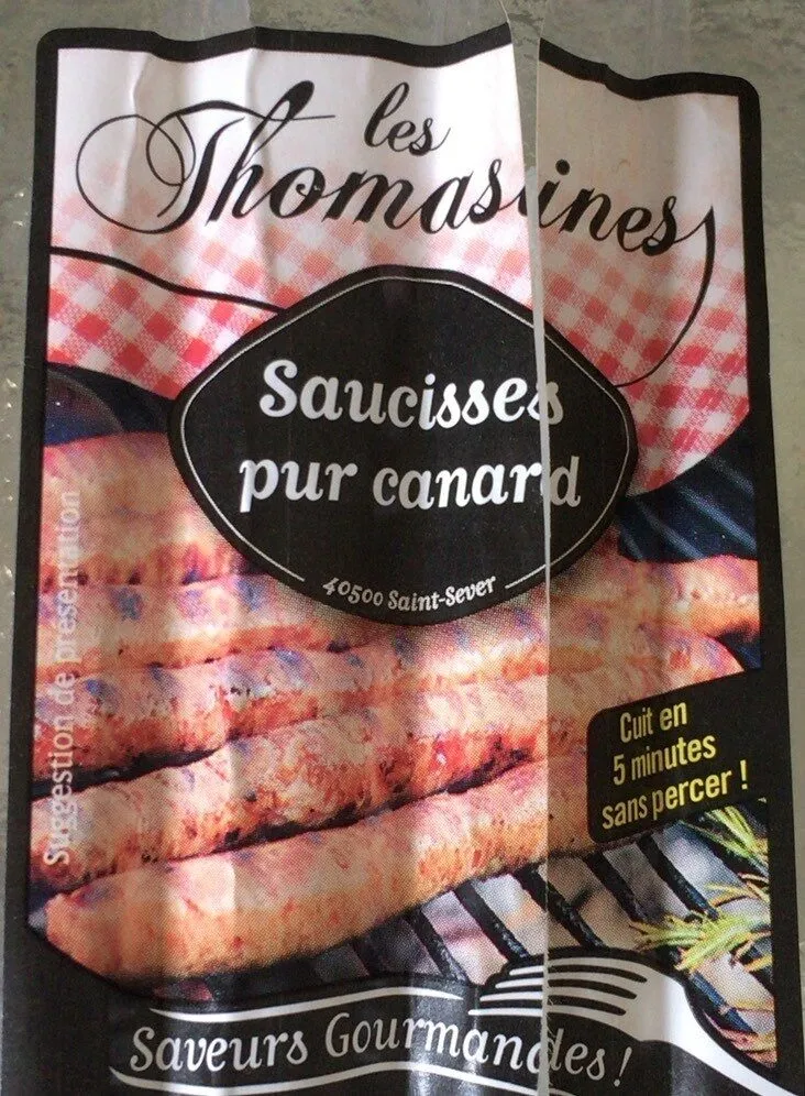 Saucisses pur canard