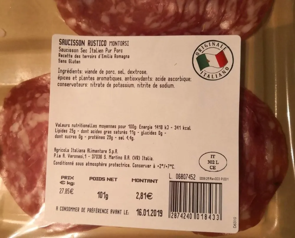 Saucisson rustico