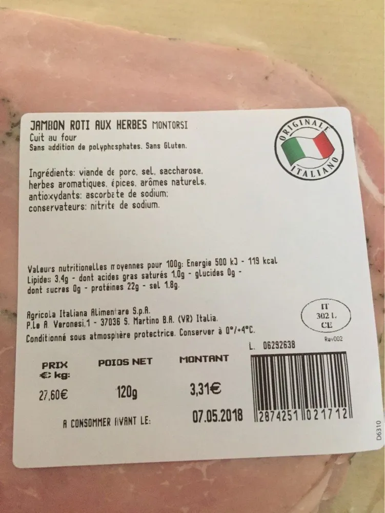 Jambon aux herbes