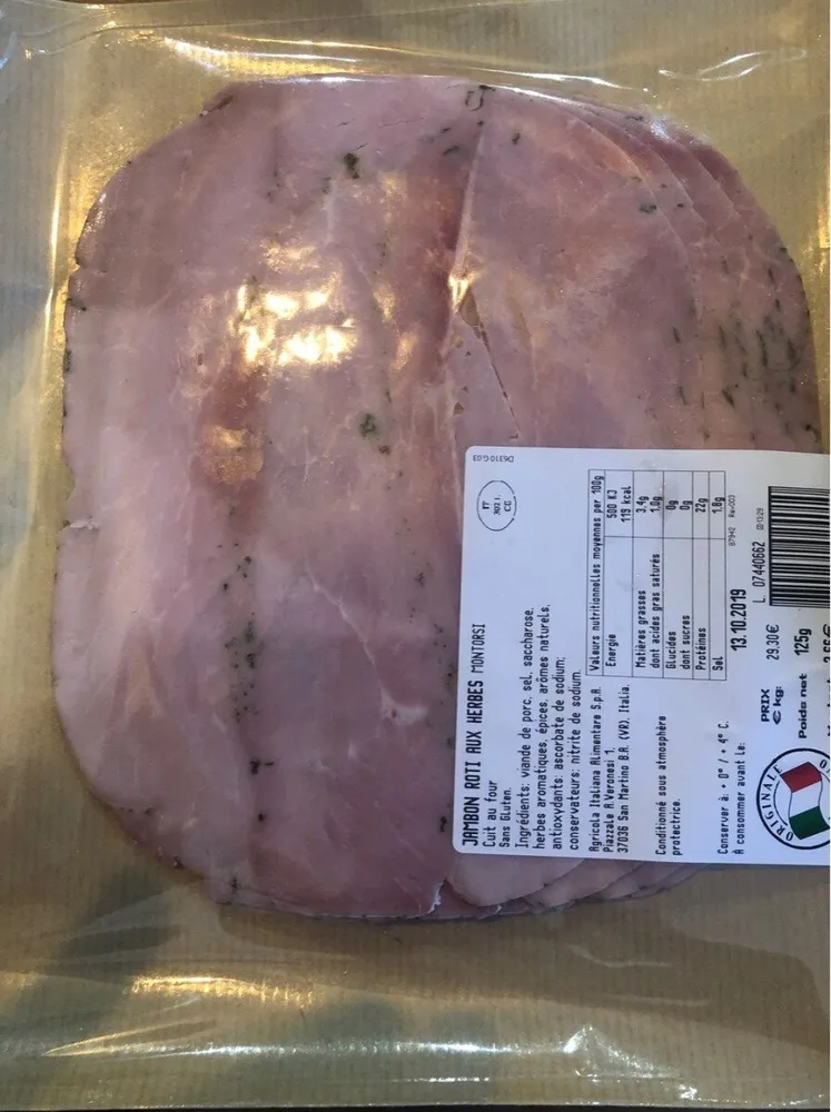 Jambon roti aux herbes