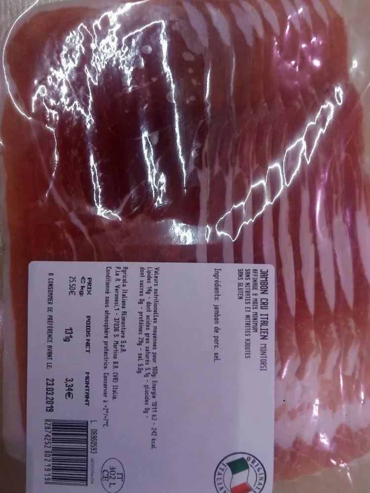 Jambon cru italien