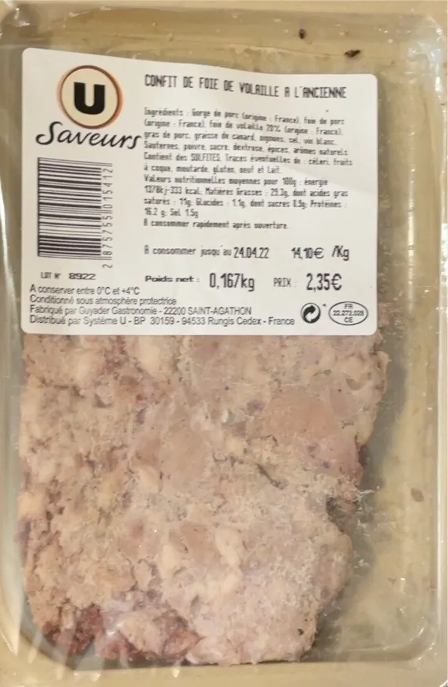 Confit de foie de volaille à l’ancienne