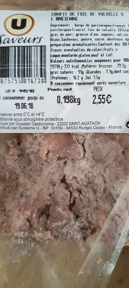 Confit de foie de volaille à l'ancienne