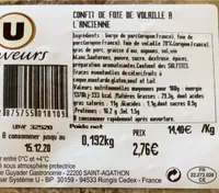 Confit de foie de volailles à l’ancienne