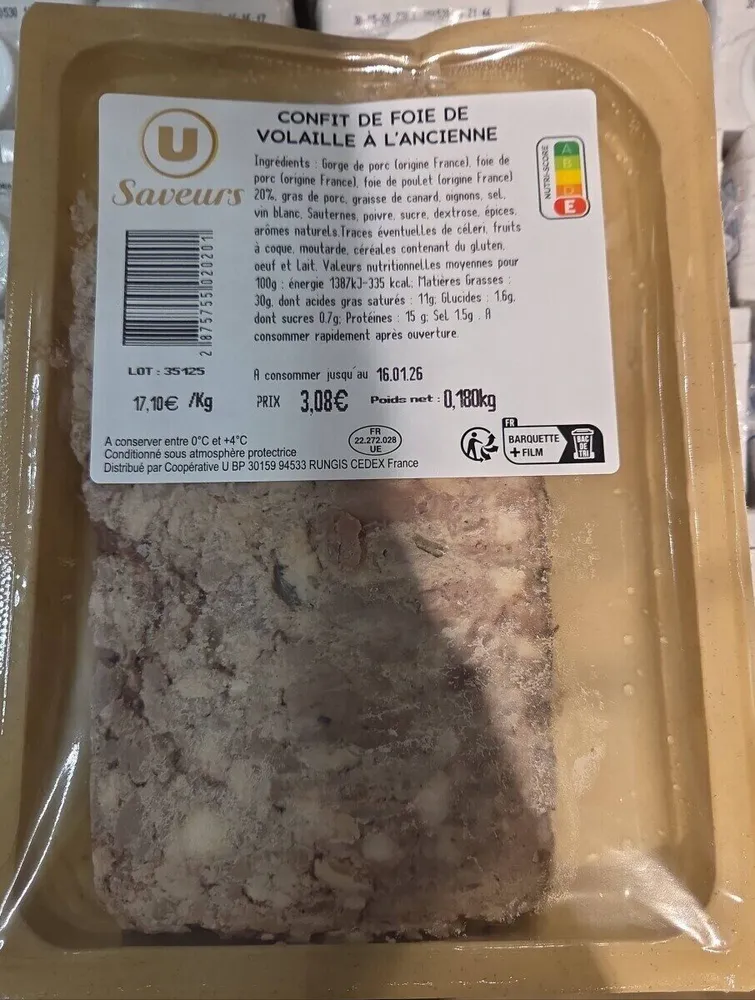 confit de foie de volaille à l'ancienne