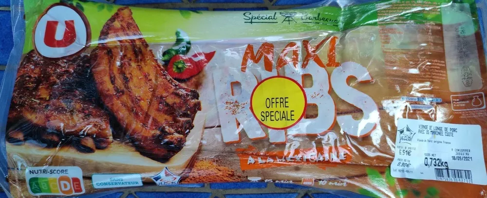 Maxi ribs à la mexicaine