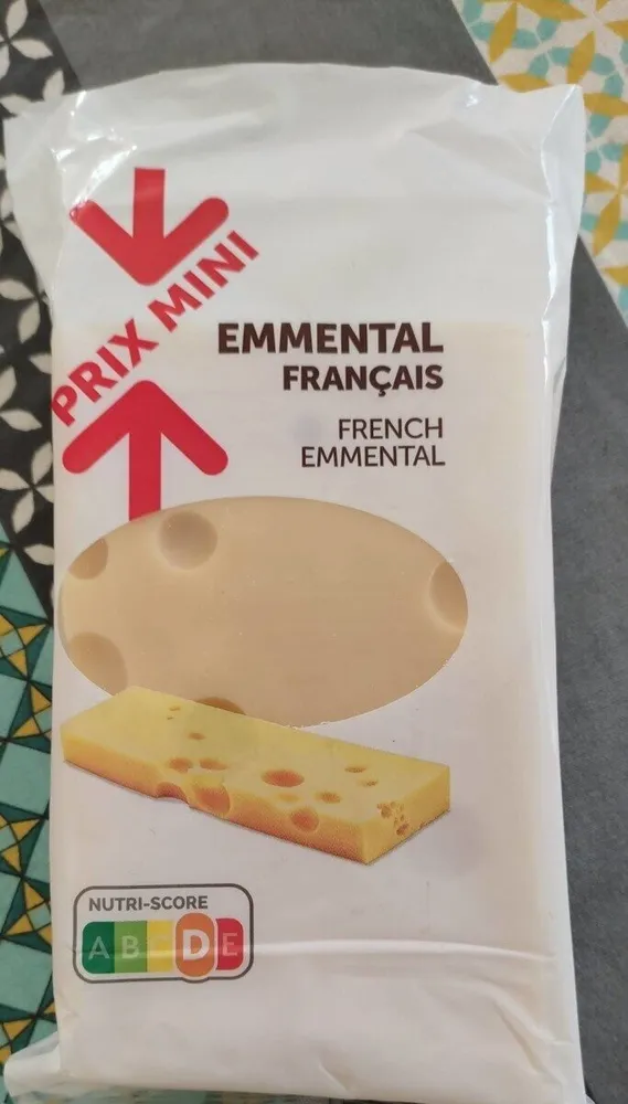 Emmental français prix mini SUPER U
