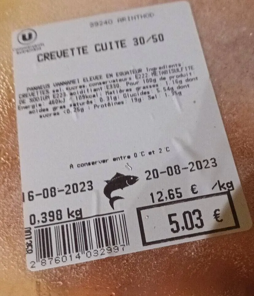 Crevette cuite