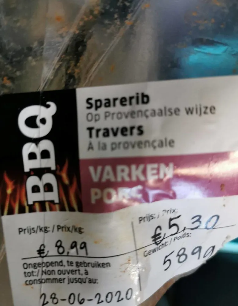 Travers de Porc à la provençale