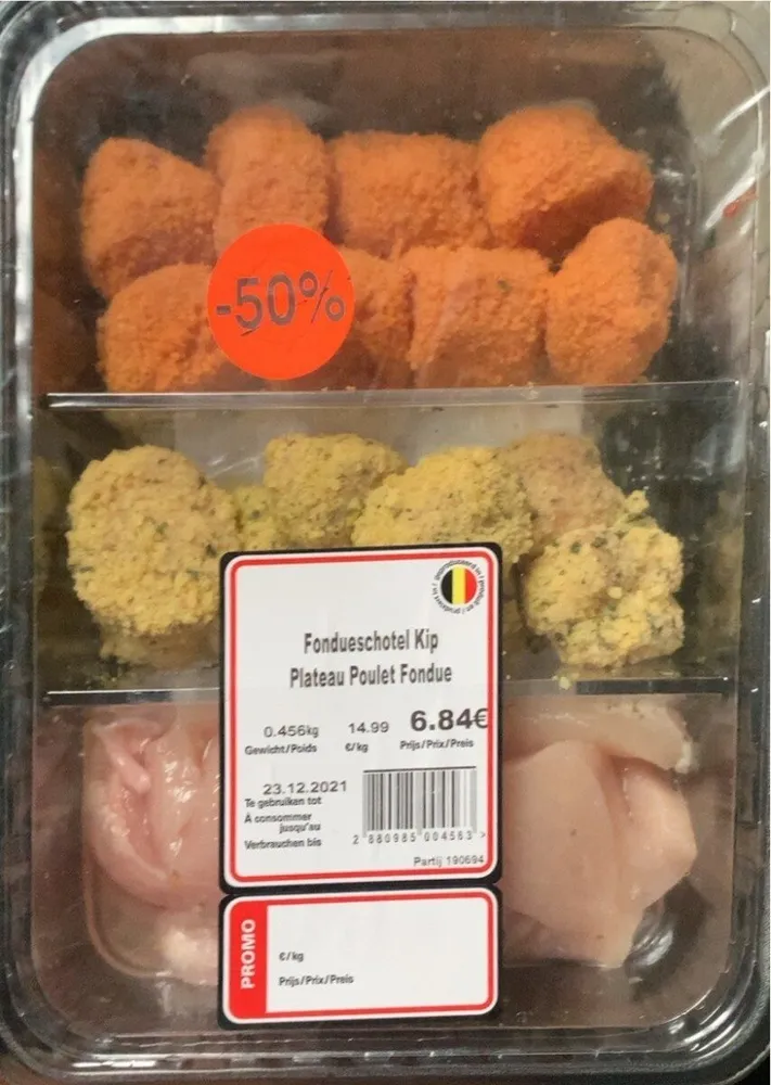 Plateau poulet fondue