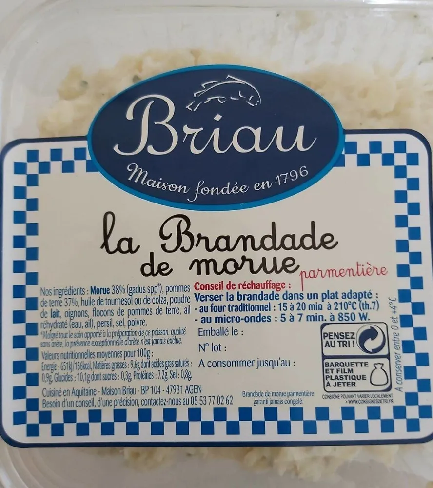 La Brandade de morue parmentière