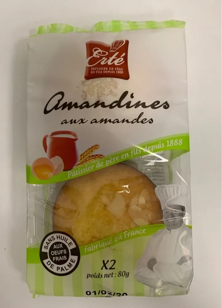Amandines aux amandes