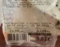 Roquefort aop lait cru