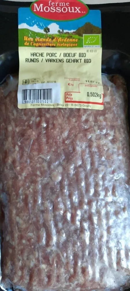 Haché porc et boeuf bio
