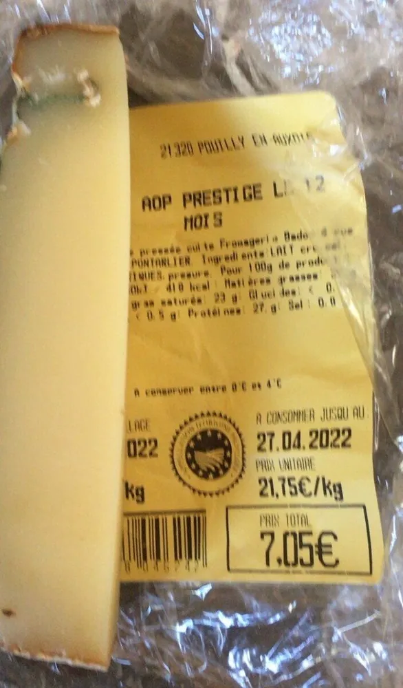 Comte AOP prestige LC 12 mois
