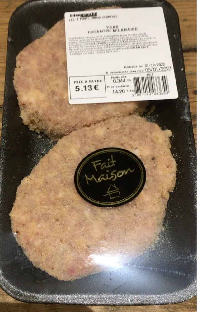 Veau Escalope Milaise