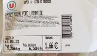 Émincé museau porc Lyonnaise