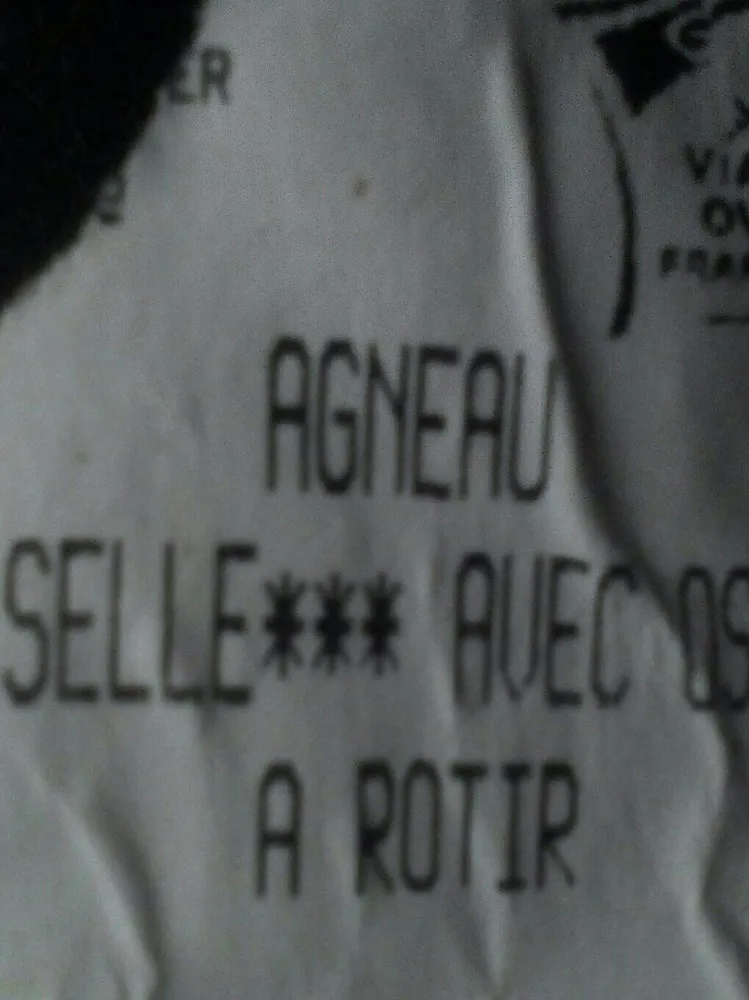 Agneau selle avec os a rotir