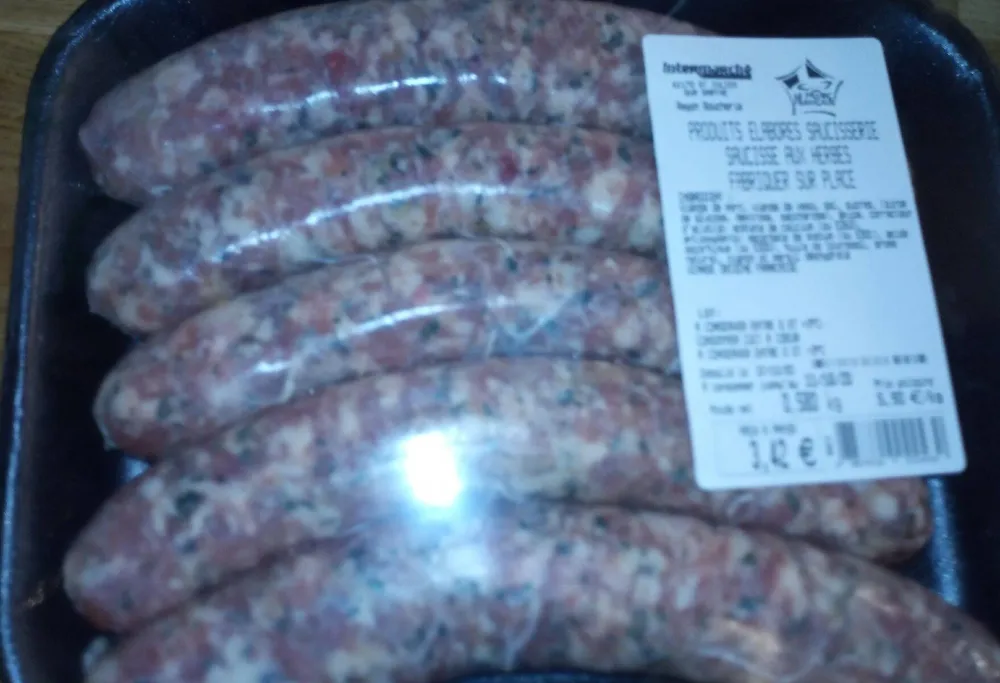Saucisse aux herbes