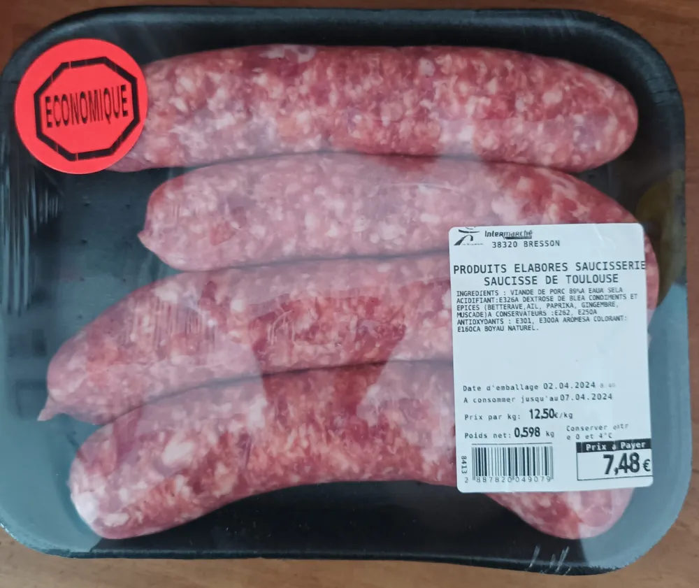 saucisse de Toulouse