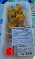 Brochette de poulet mariné façon tajine