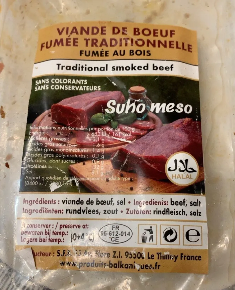 Viande de Boeuf fumée traditionelle