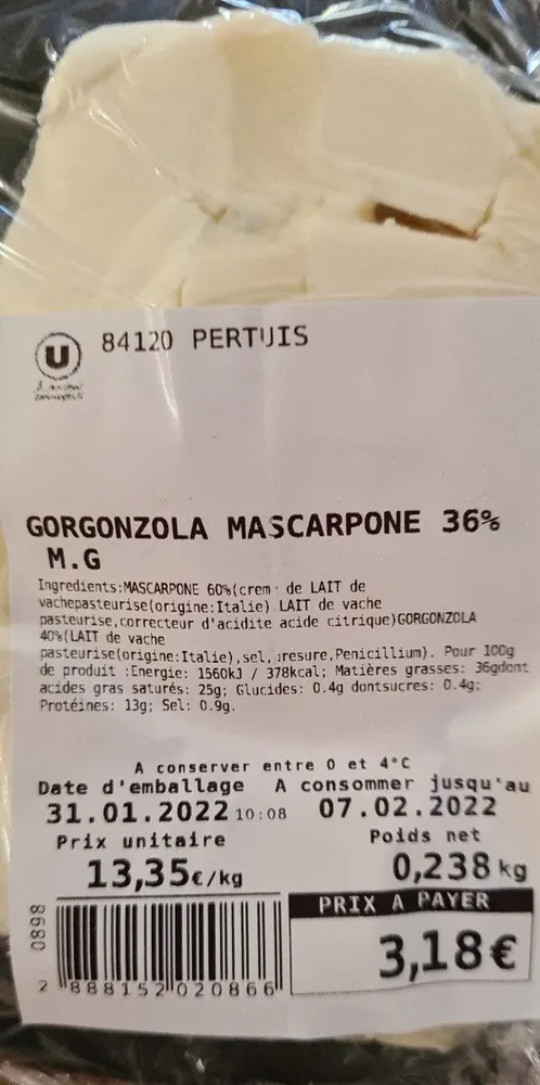 Gorgonzola mascarpone