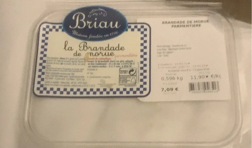 Brandade de morue parmentière