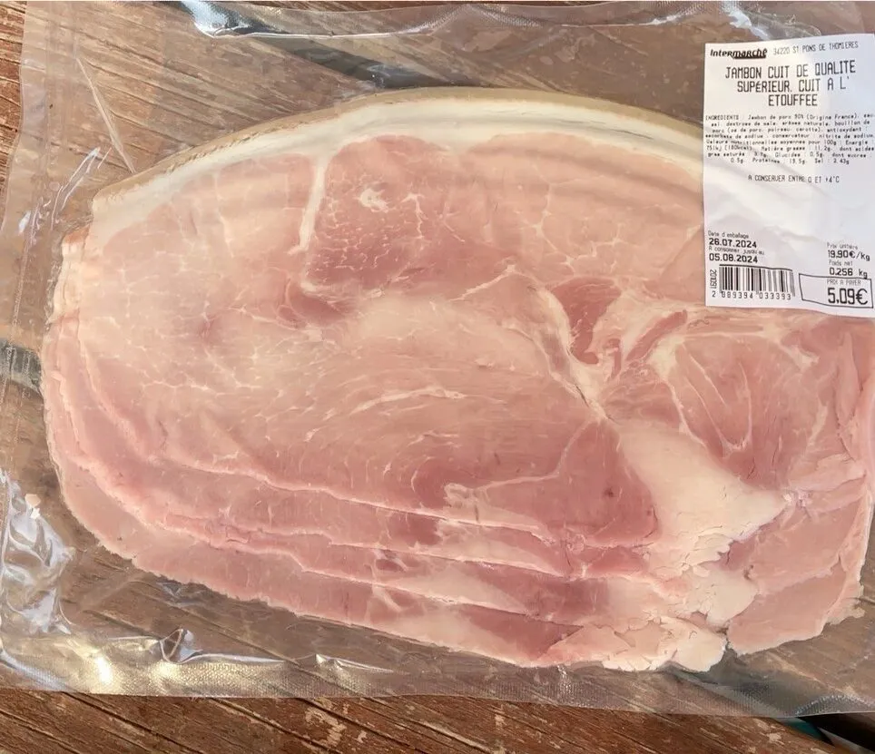 Jambon Cuit De Qualite Superieur