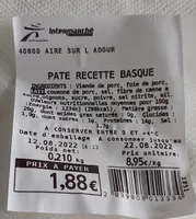Pâté recette basque