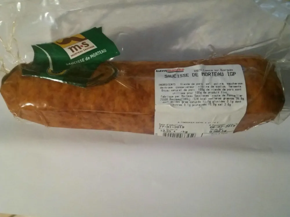 Saucisse de Morteau IGP