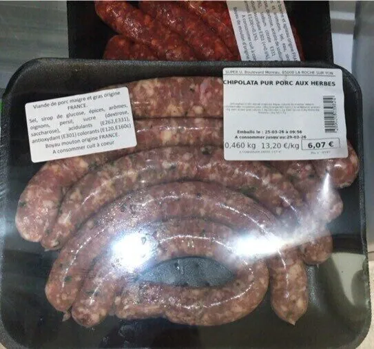 Chipolata pure port aux herbes