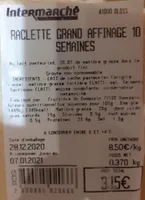 Raclette grand affinage 10 semaines