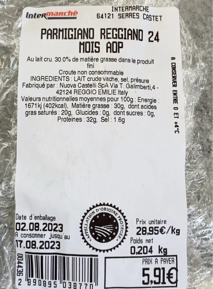 Parmigiano Reggiano AOP 24 mois