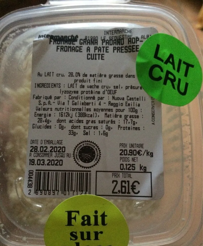 Fromage Grana padano aop