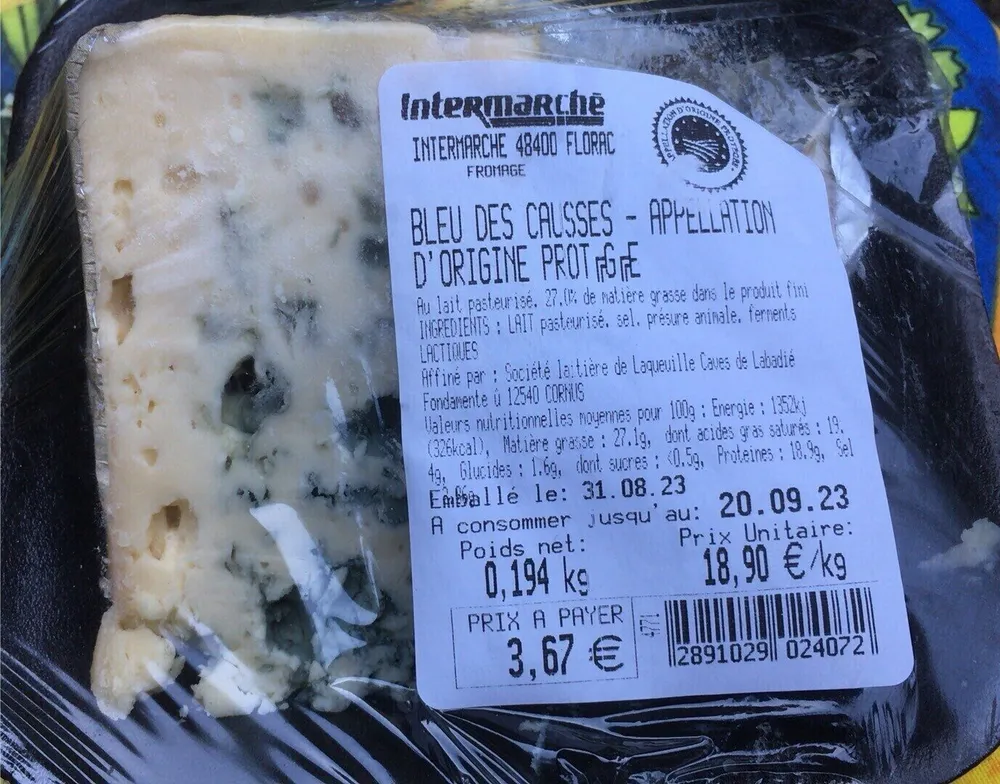 Bleu des causses AOP