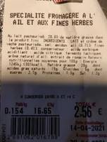 Fromage ail et fines herbes