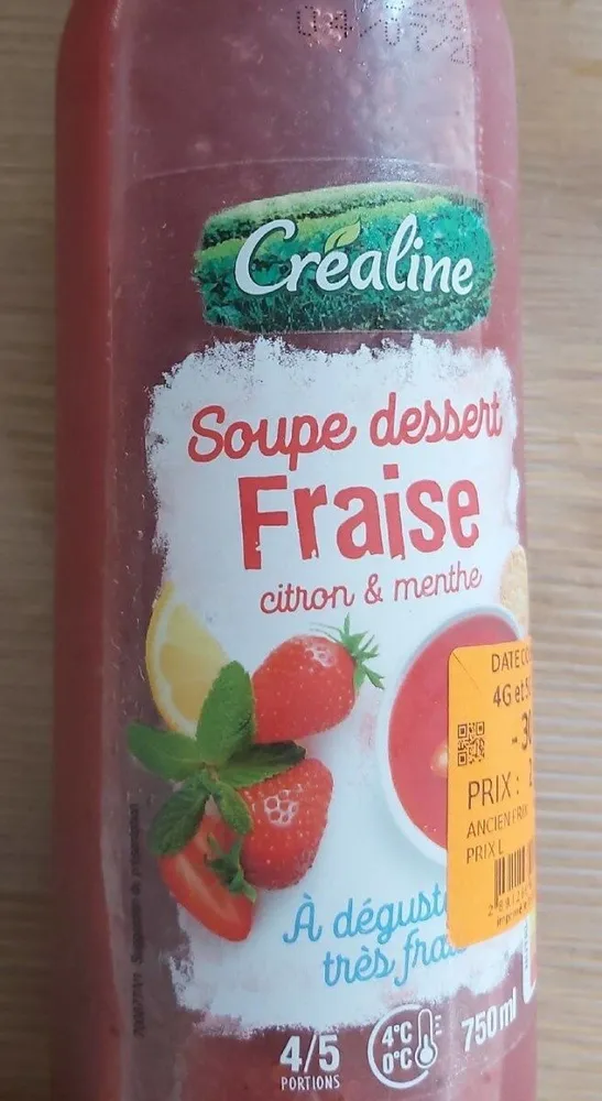 Soupe dessert fraise
