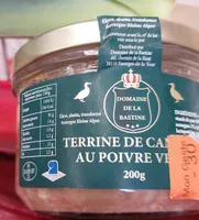 Terrine de canard au poivre vert