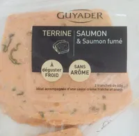 Terrine saumon et saumon fumé